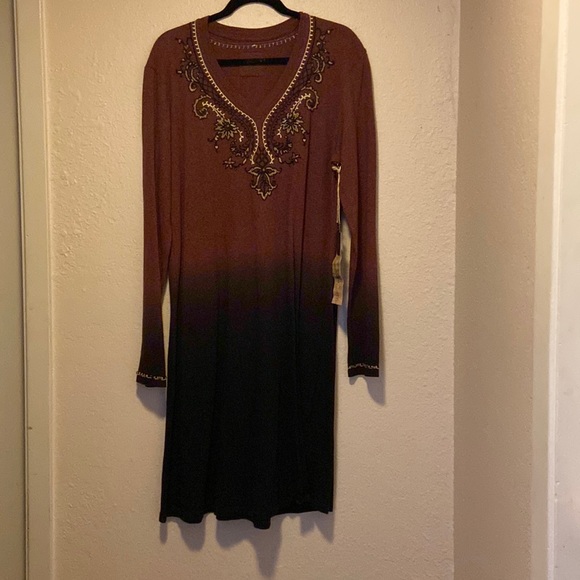 Double D Ranch Dresses & Skirts - Double D Ranch 1X embroidered ombré dress